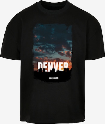 Merchcode T-Shirt 'Denver' in Schwarz: predná strana