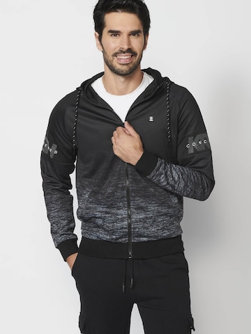 KOROSHI Sweatjacke in Schwarz