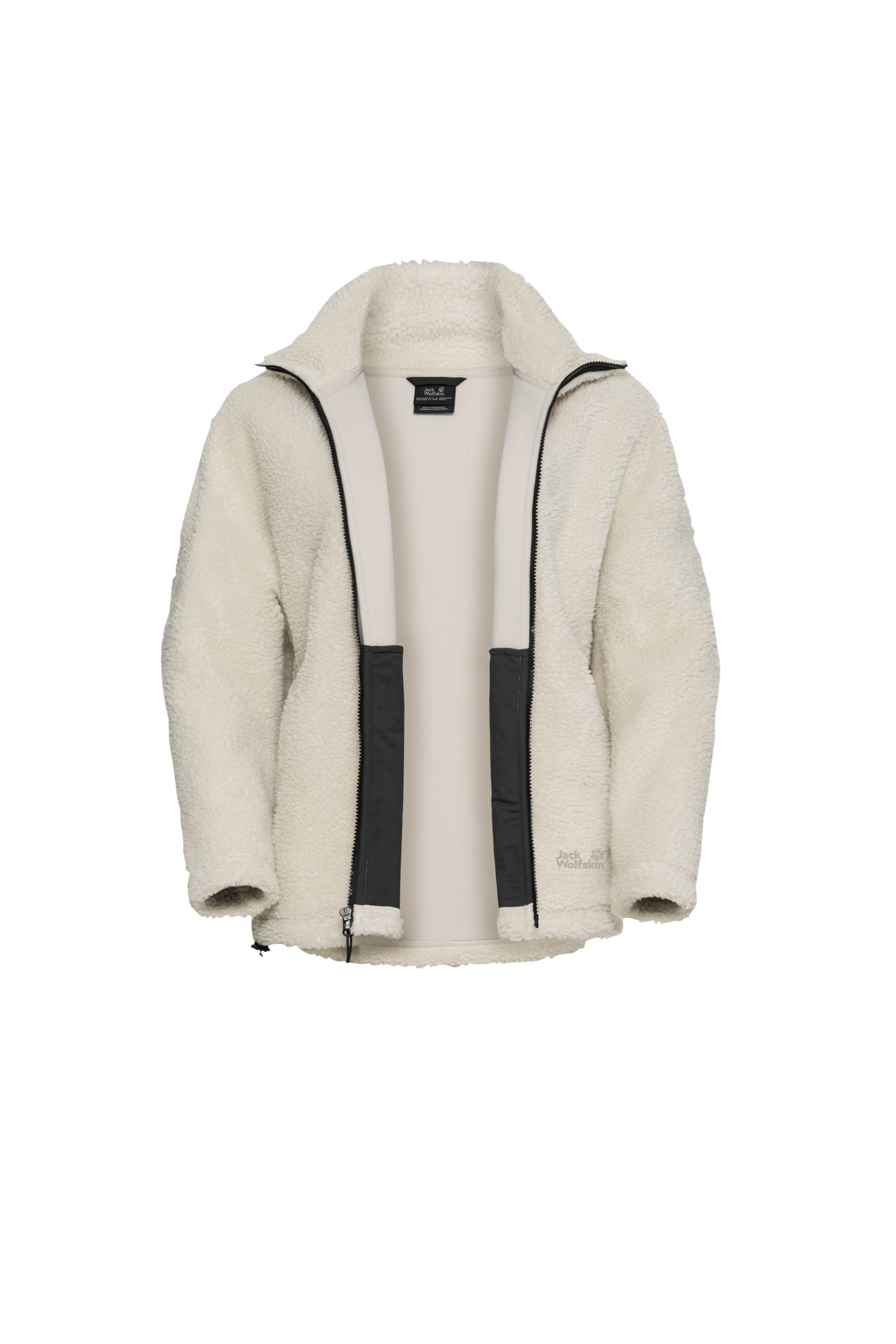 JACK WOLFSKIN Fleece Jacket in White