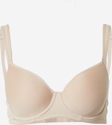 NATURANA T-shirt Bra in Beige: front