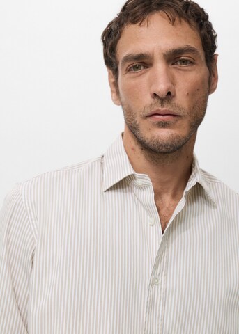 MANGO MAN Regular fit Button Up Shirt 'Playr' in Brown