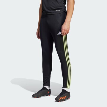 ADIDAS PERFORMANCE Slimfit Sporthose 'Tiro 23' in Schwarz: predná strana