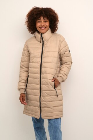 Kaffe Winterjas in Beige: voorkant