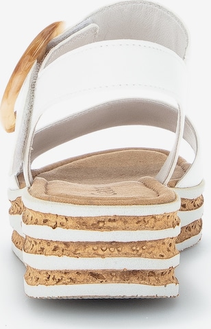 GABOR Strap Sandals in White