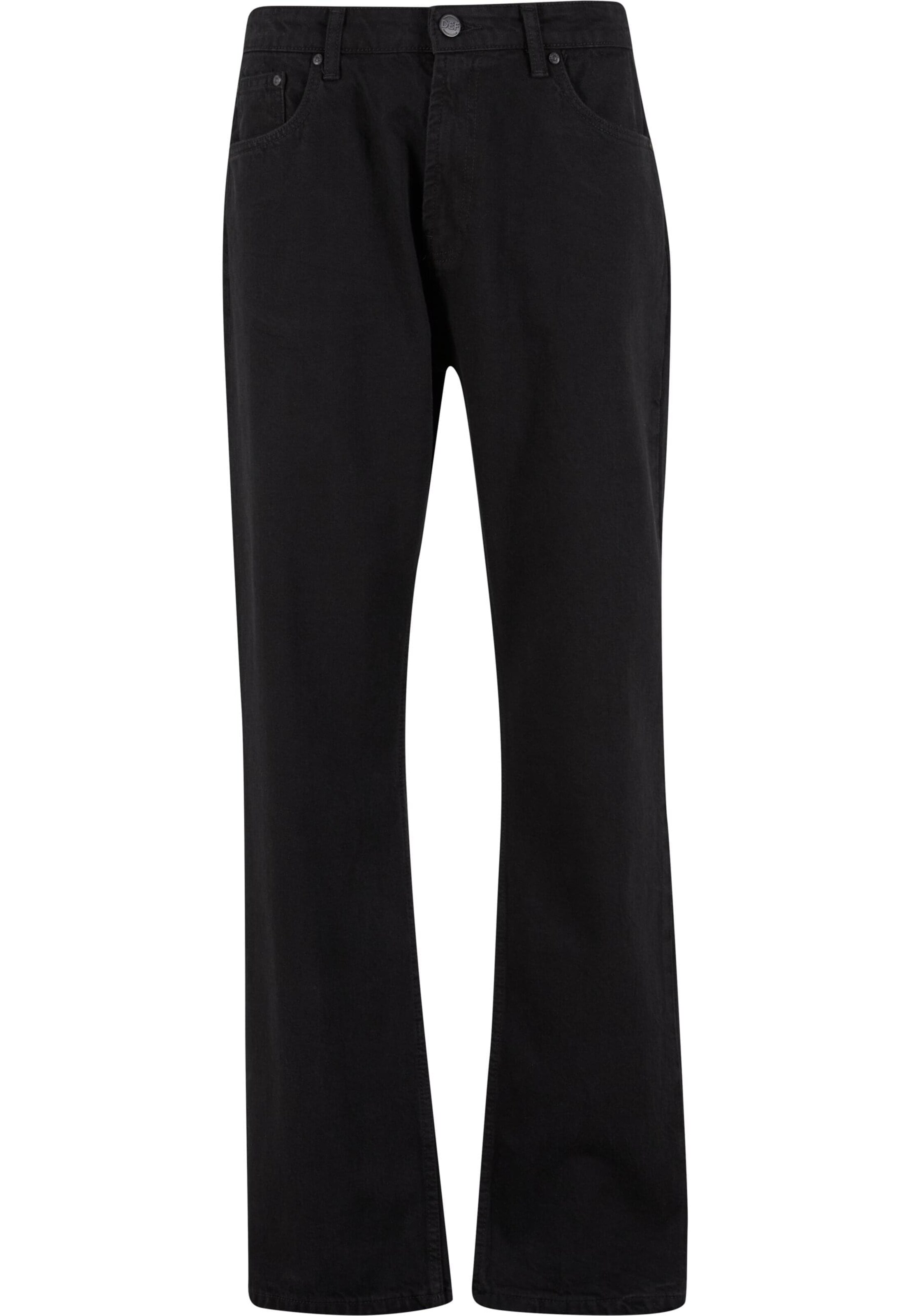 Loosefit Jeans 'Kant' di DEF in nero: frontale