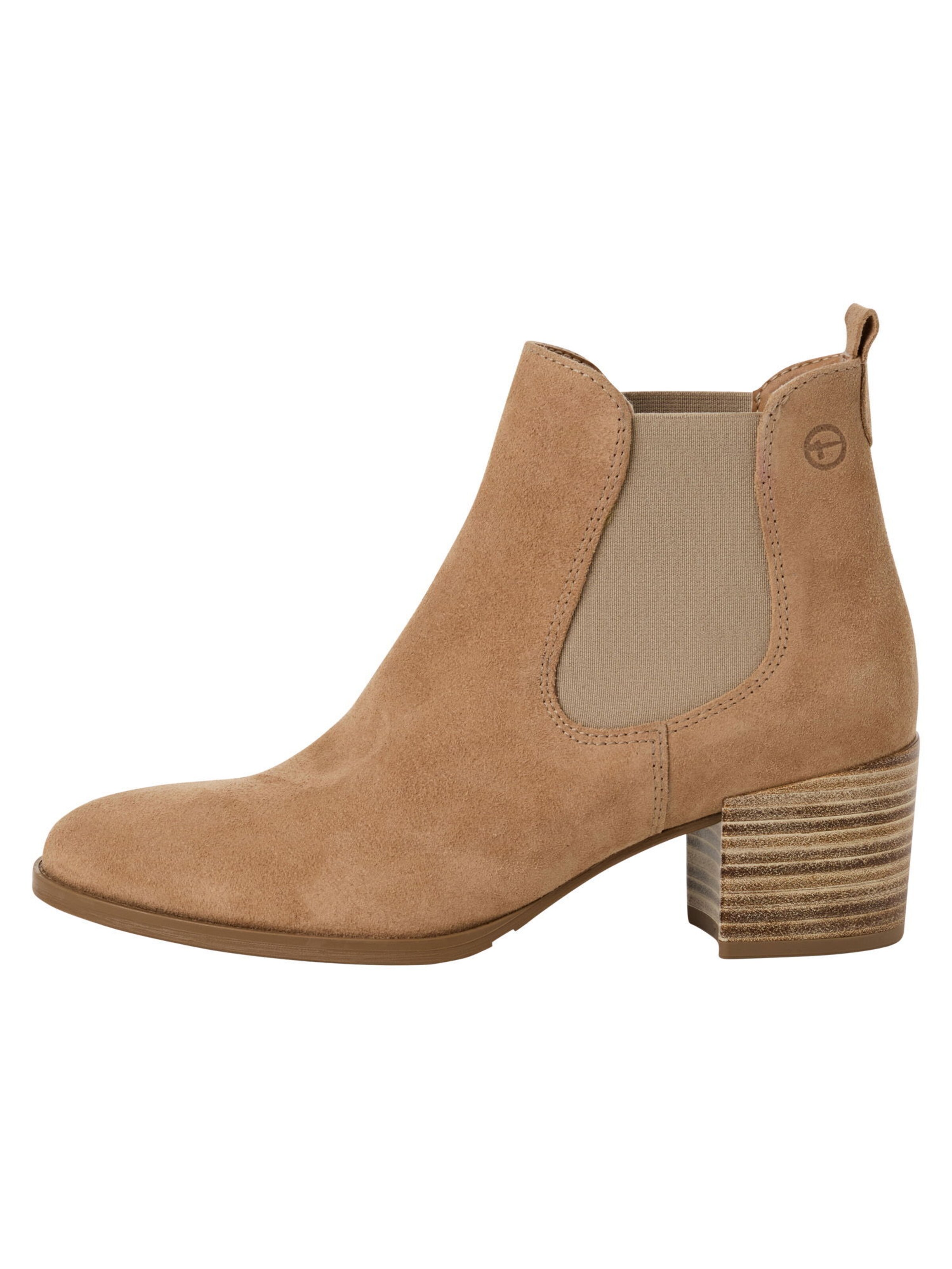 Tamaris Chelsea boots in Beige