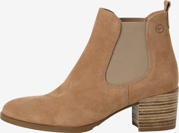 Stiefeletten Damen Beige Wildleder Chelsea Boots Ankle Boots Damen