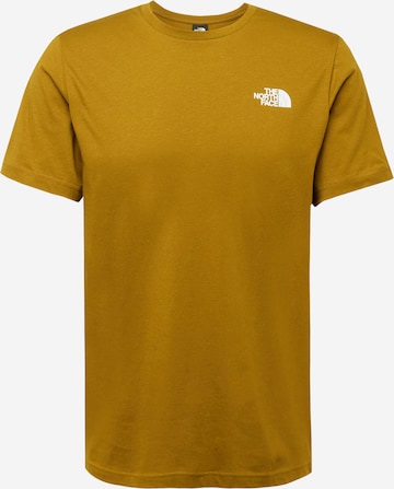 THE NORTH FACE T-shirt 'REDBOX' i grön: framsida