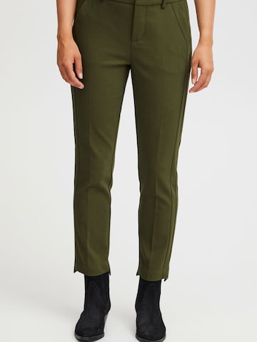 Slimfit Pantaloni chino 'Vita Tessa' di Fransa in verde: frontale