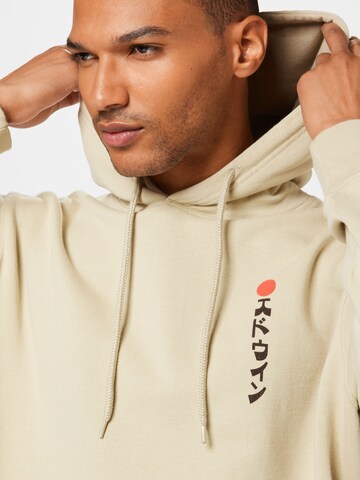 EDWIN Sweatshirt 'Kamifuji' in Beige