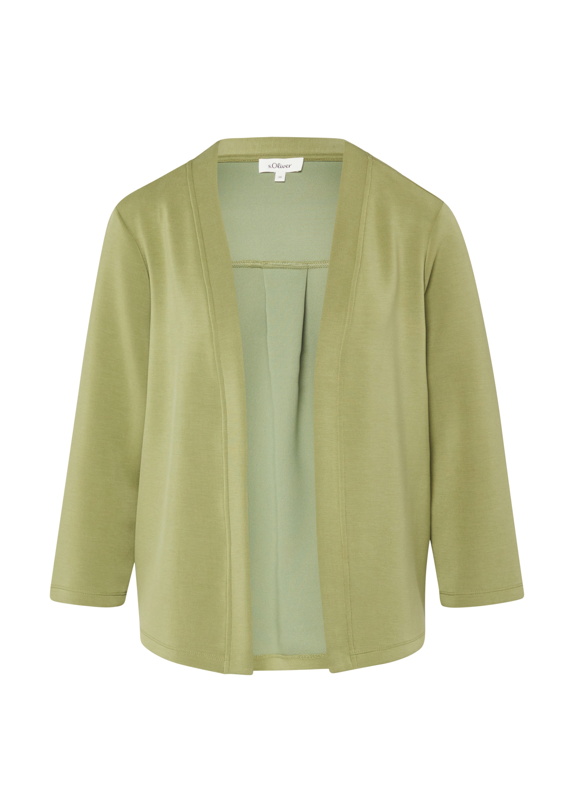s.Oliver Sweat jacket in Green: front