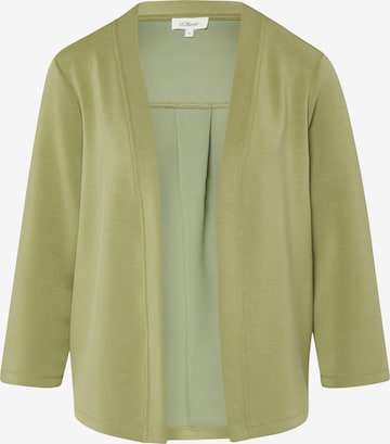 s.Oliver Sweat jacket in Green: front