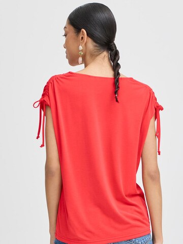 T-shirt 'BYPerl' b.young en rouge