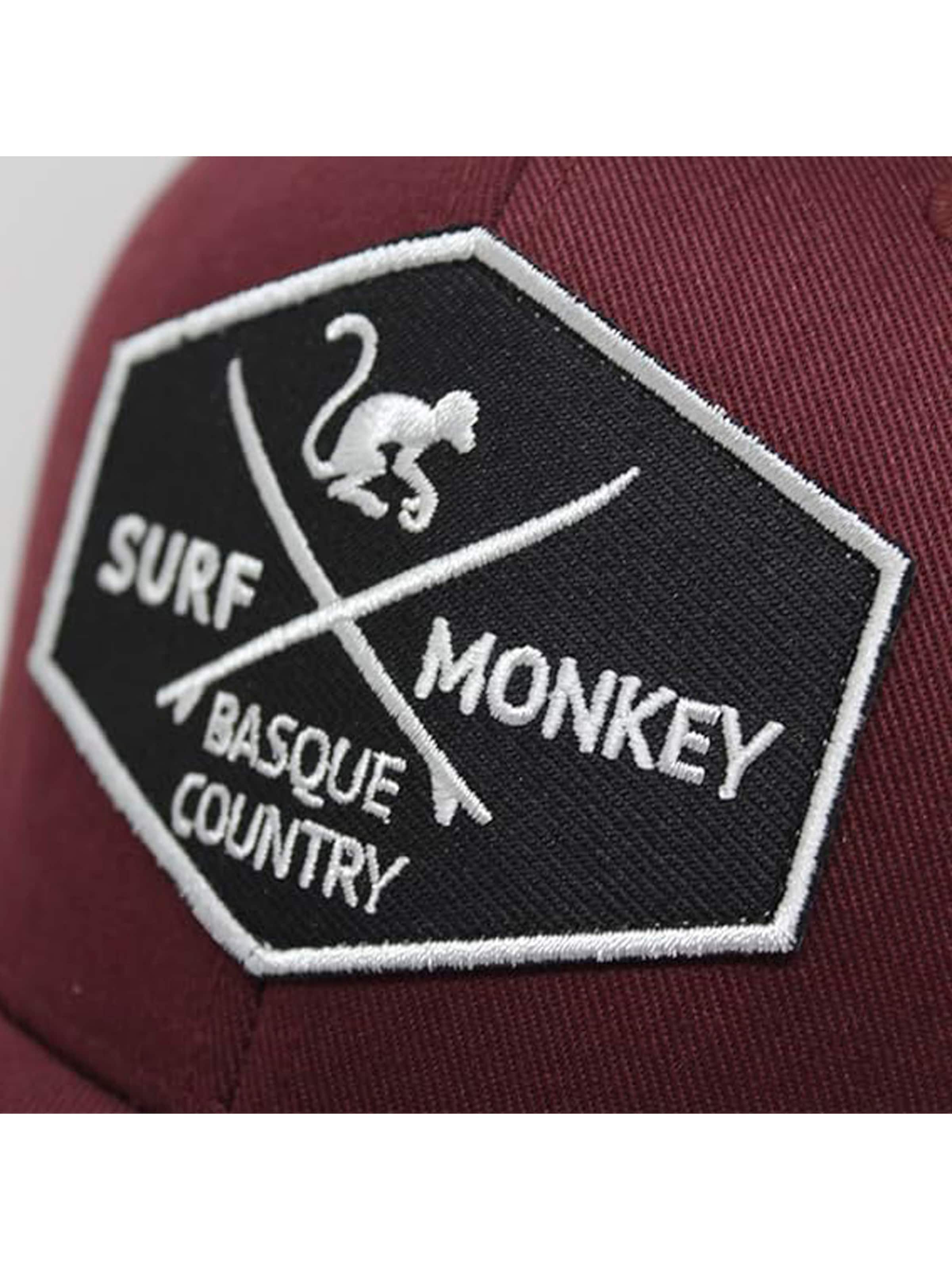Surf Monkey Athletic Cap in Red