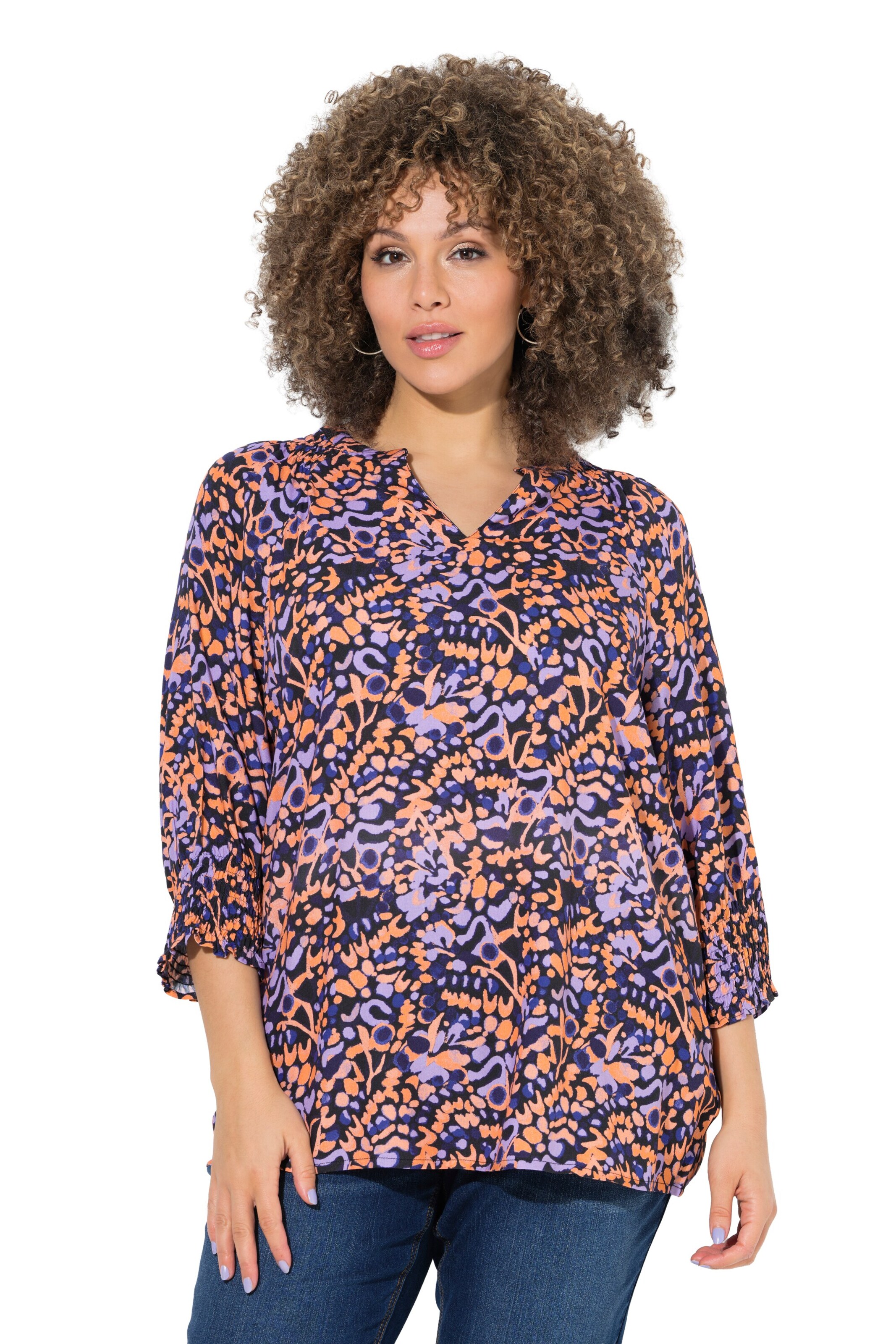 Ulla Popken Tunika in Lila: Vorderseite