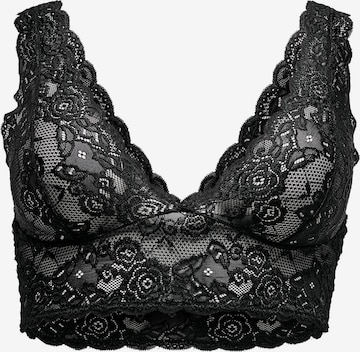 ONLY Carmakoma Bralette Bra in Black: front