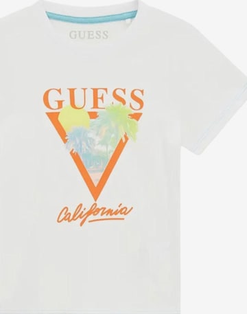 T-Shirt 'GUESS KIDS SS T-SHIRT T-SHIRT' GUESS KIDS en blanc : devant