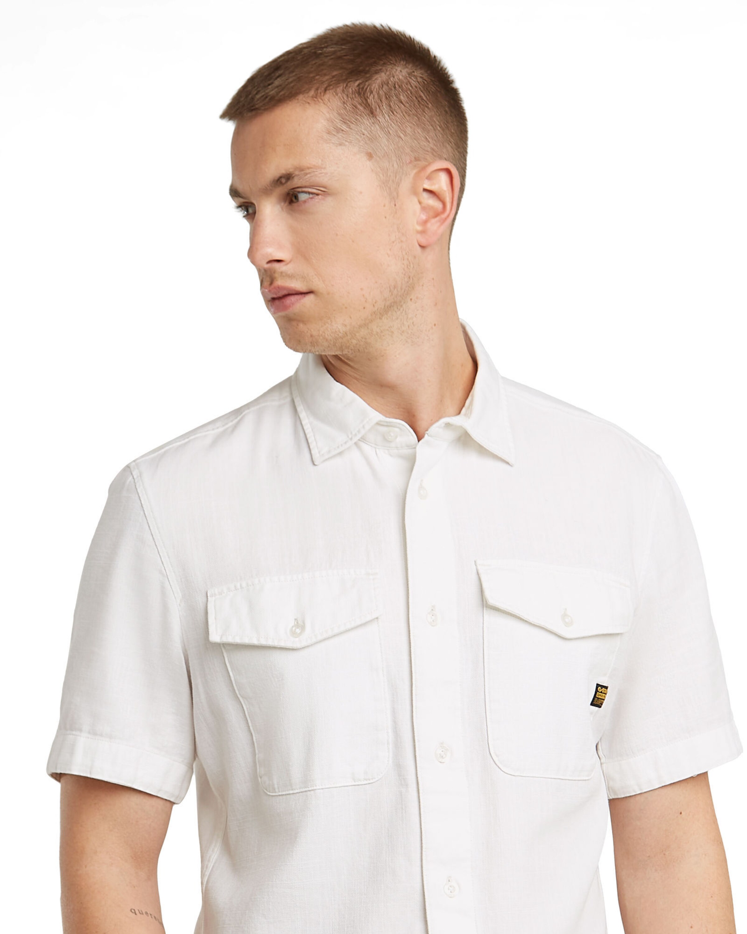 G-STAR Slim Fit Hemd in Weiß