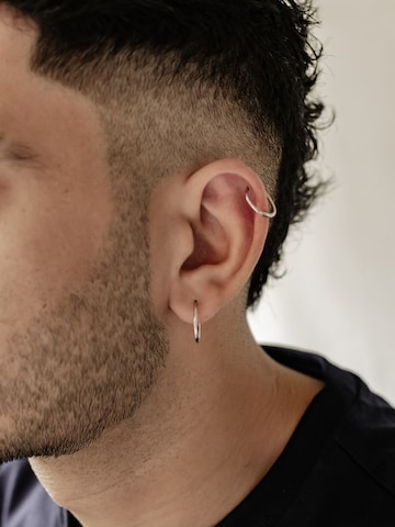 Hey Happiness Earring 'Slim Hoop' in Silver