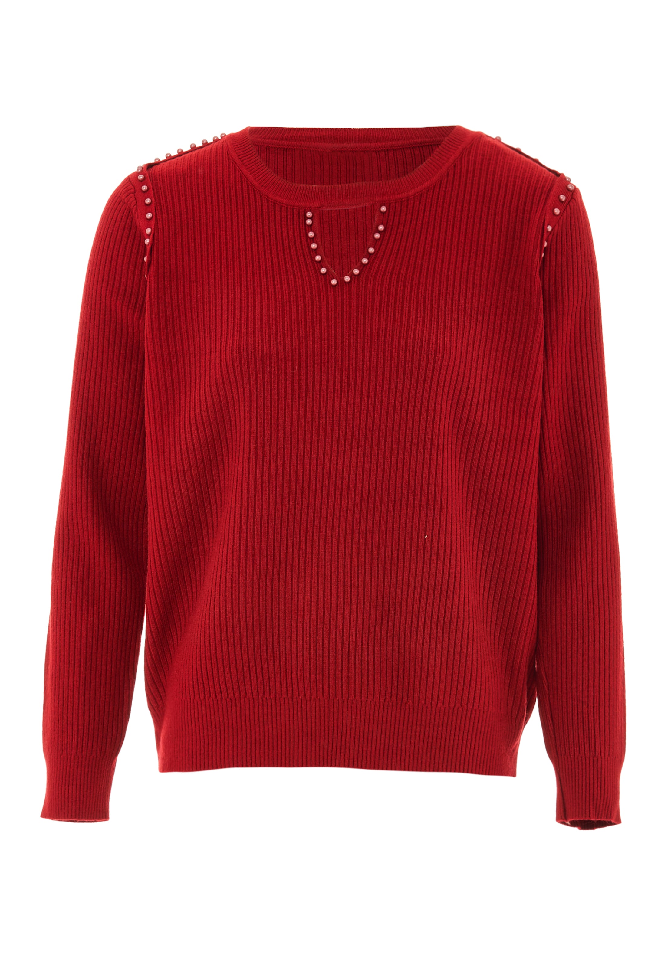 LEOMIA Sweater in Red: front