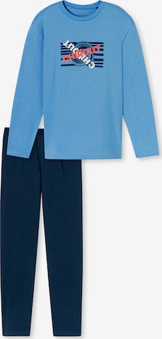 Pyjama ' Nightwear ' SCHIESSER en bleu : devant