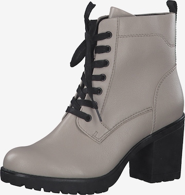 MARCO TOZZI Lace-Up Ankle Boots in Grey: front