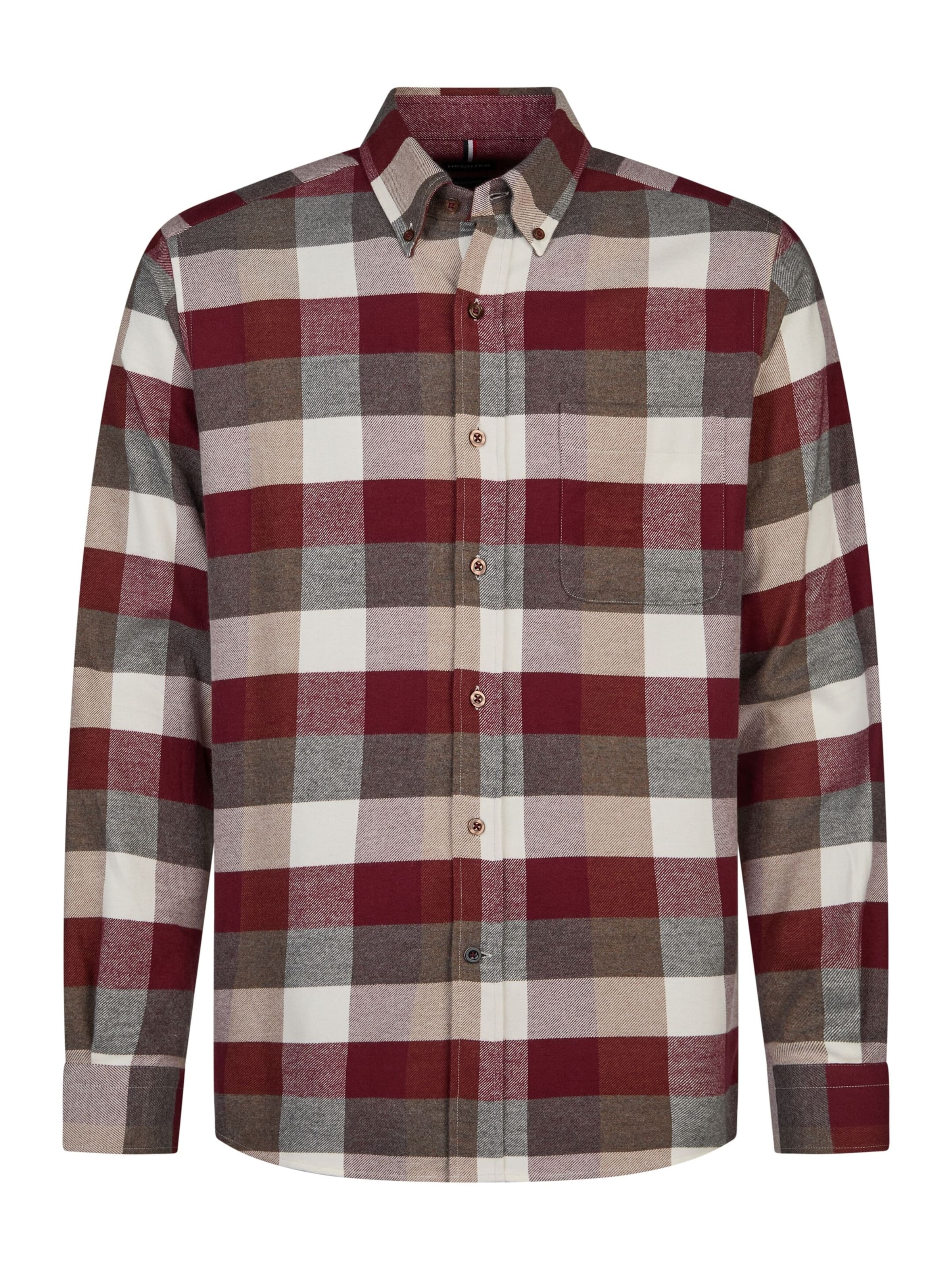 HECHTER PARIS Button Up Shirt in Mixed colours: front