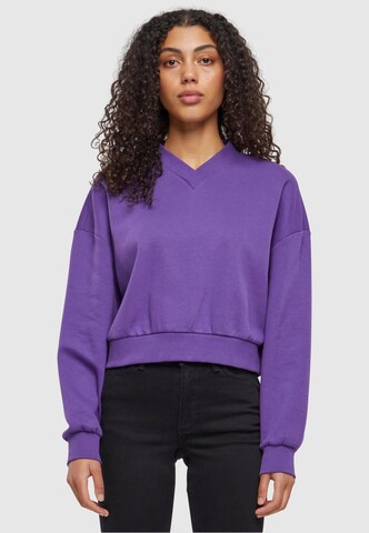 Urban Classics Sweatshirt in Purple: front
