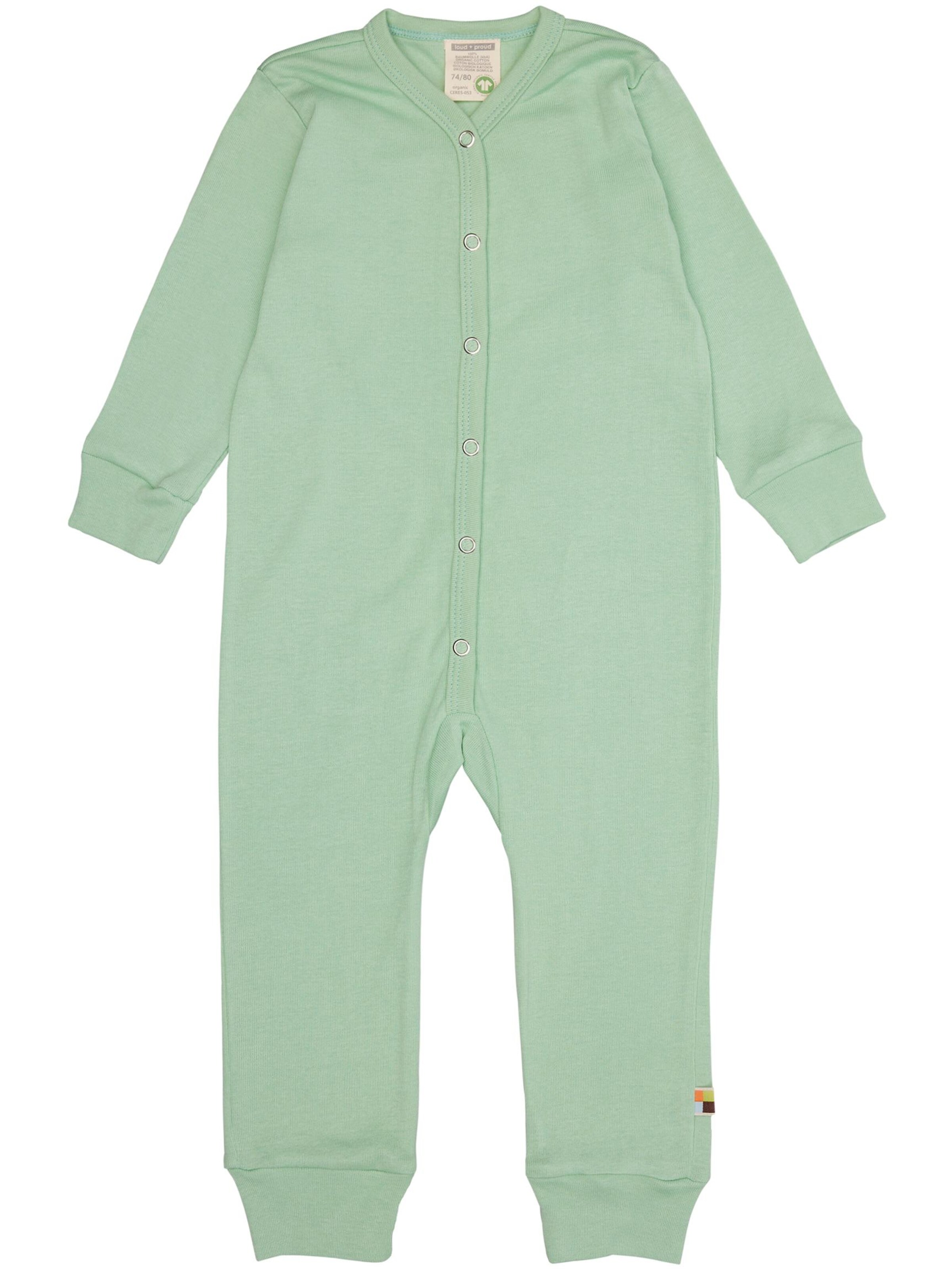 loud + proud Schlafanzug‌‌‌‌‌‌‌‌‌ in Grün: Vorderseite