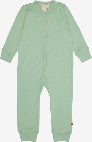 loud + proud Schlafanzug in Grün: Vorderseite