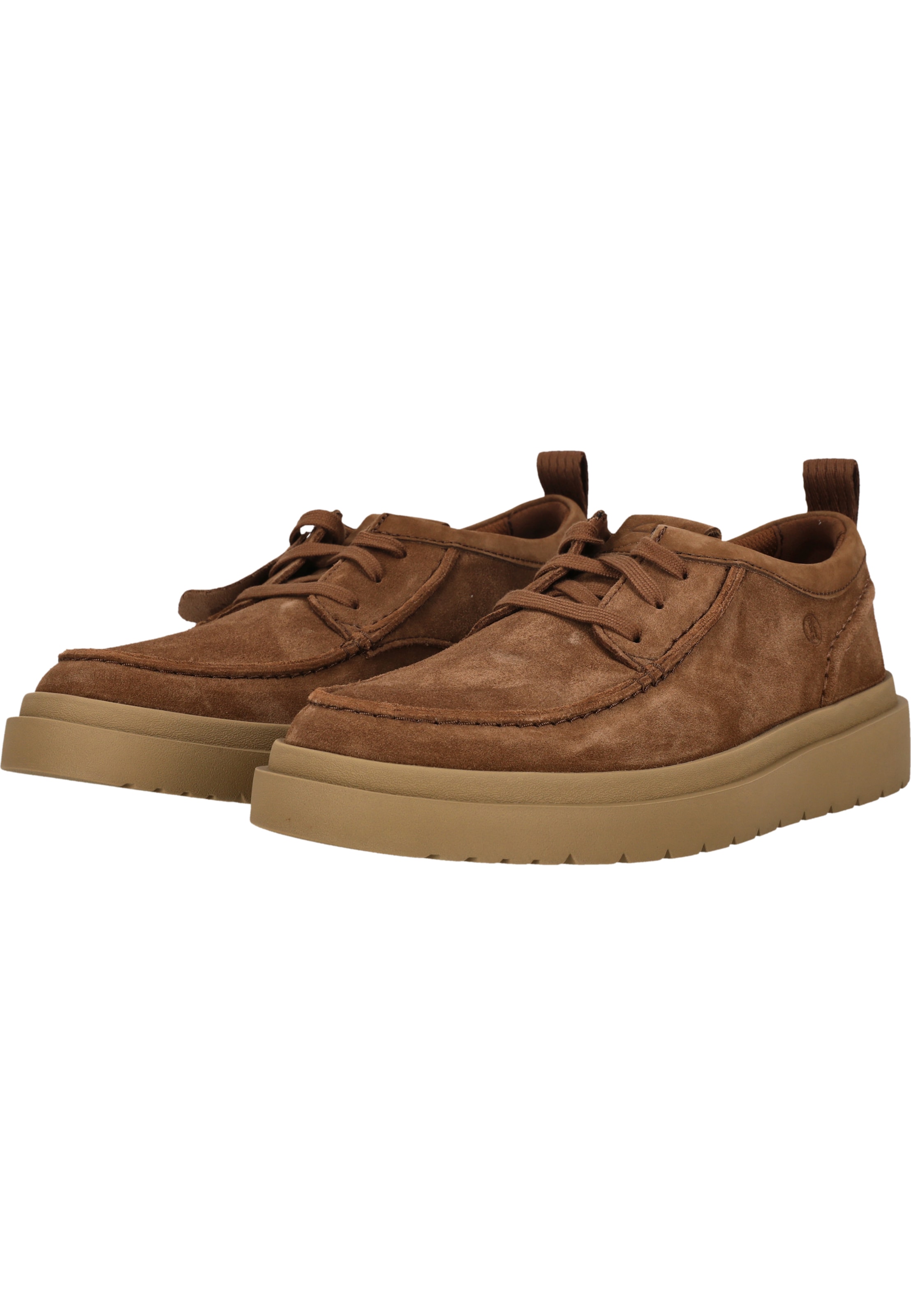CLARKS Lace-up shoe 'Polden Moc' in Brown