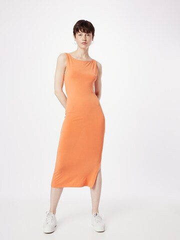 Calvin Klein Jeans - Vestido en naranja: frente