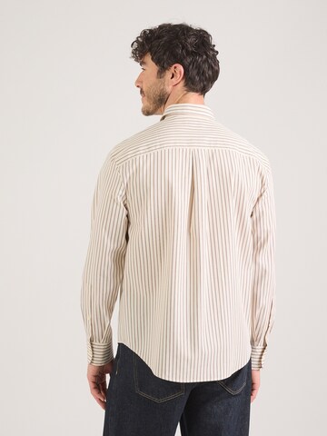 Calvin Klein Regular fit Button Up Shirt in Beige: back