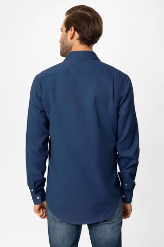DENIM CULTURE Regular fit Button Up Shirt 'Arne' in Blue