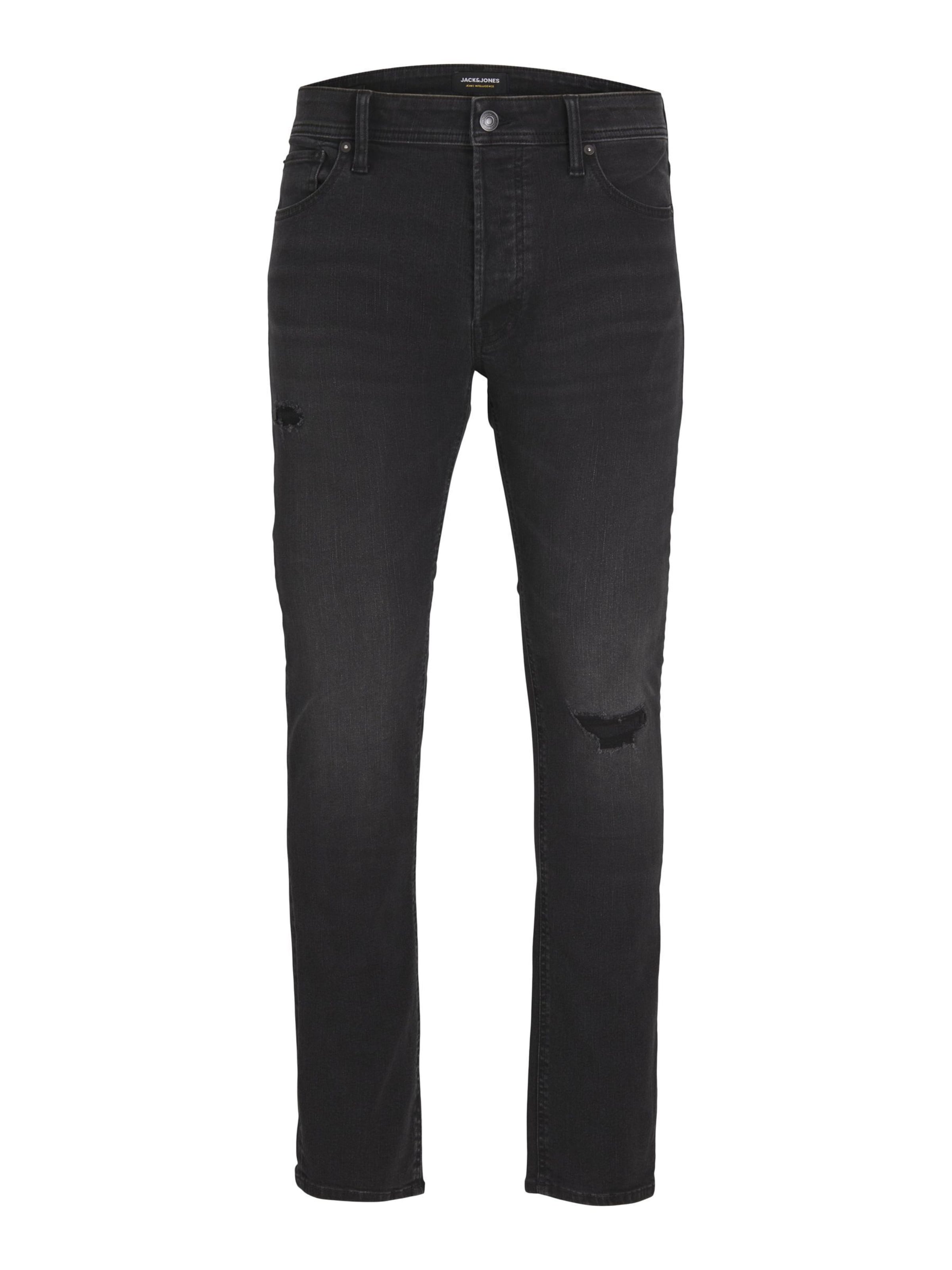 Jack & Jones Plus Slimfit Jeansy 'JJIGLENN JJORIGINAL' w kolorze czarny: przód