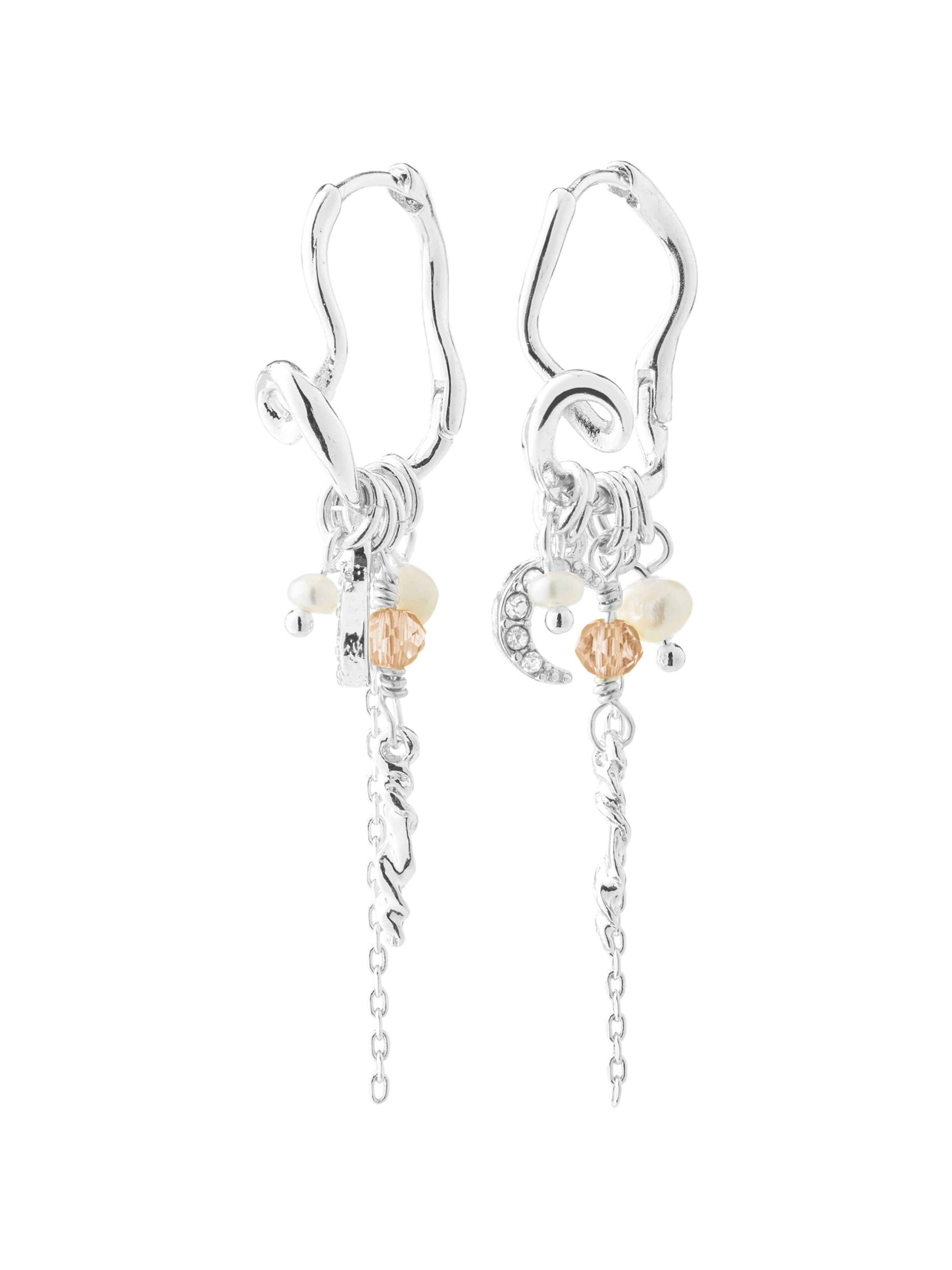 Pilgrim Earrings 'Maran' in Silver: front
