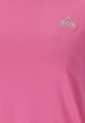 SOS Performance shirt 'Pillar' in Pink