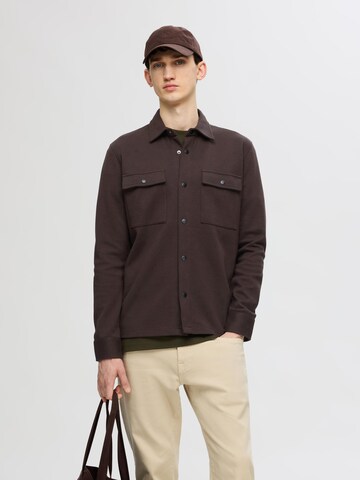 SELECTED HOMME Tussenjas 'SLHJackie' in Bruin: voorkant