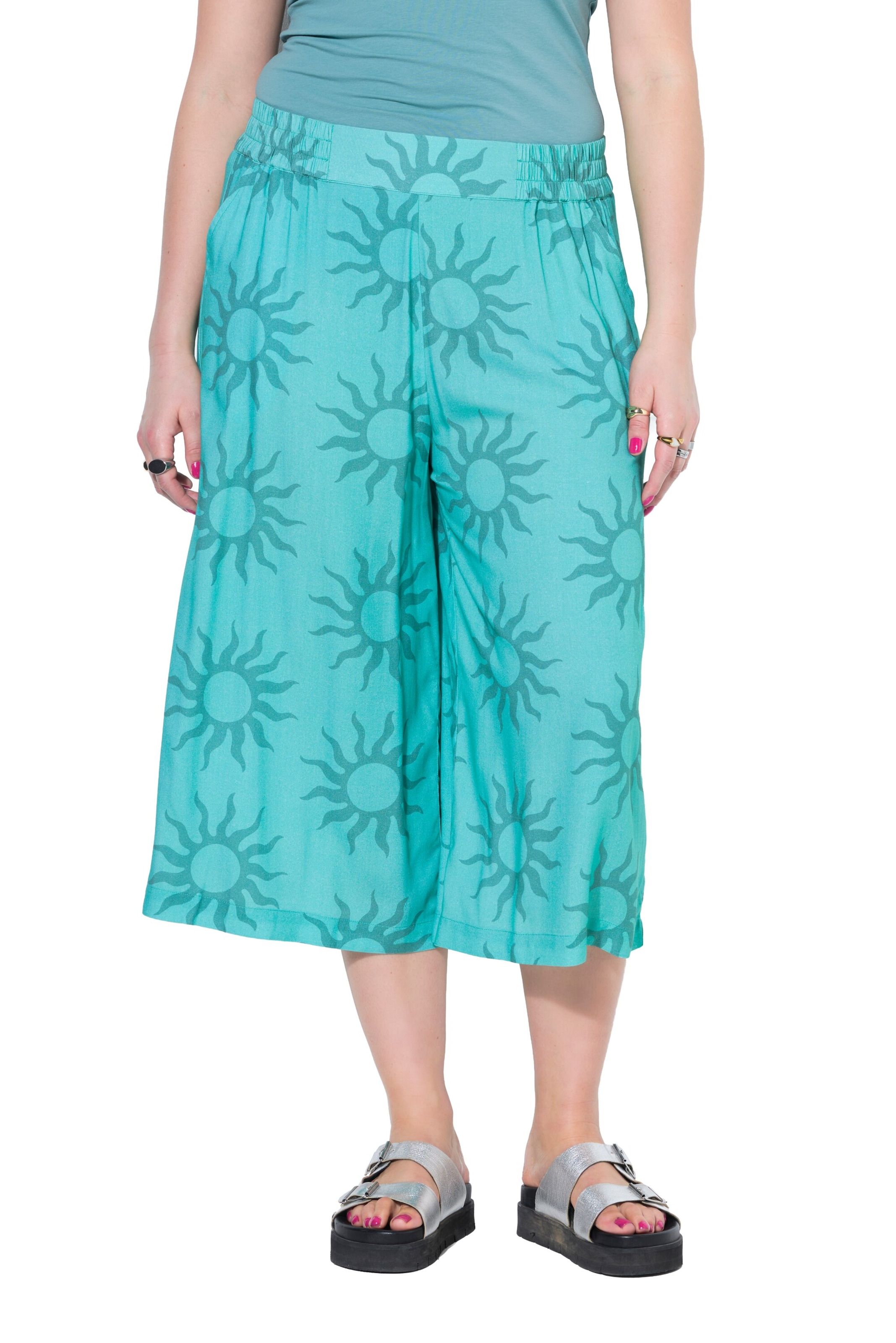 Studio Untold Wide Leg Hose in Blau: Vorderseite