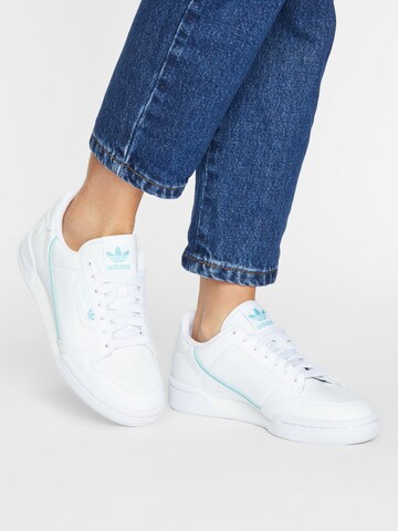 Baskets basses 'Continental 80' ADIDAS ORIGINALS en blanc