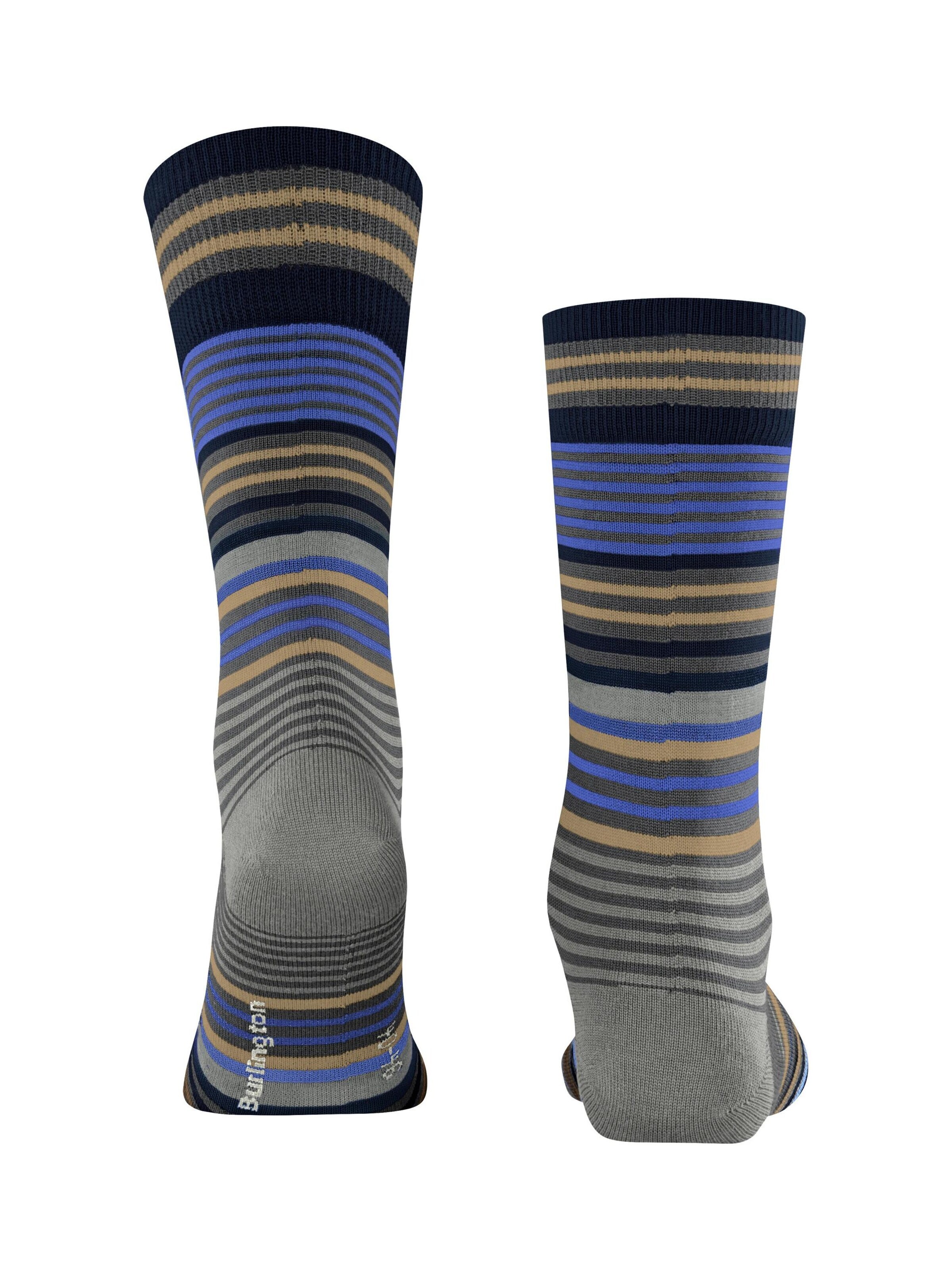 BURLINGTON Socks 'Stripe' in Grey