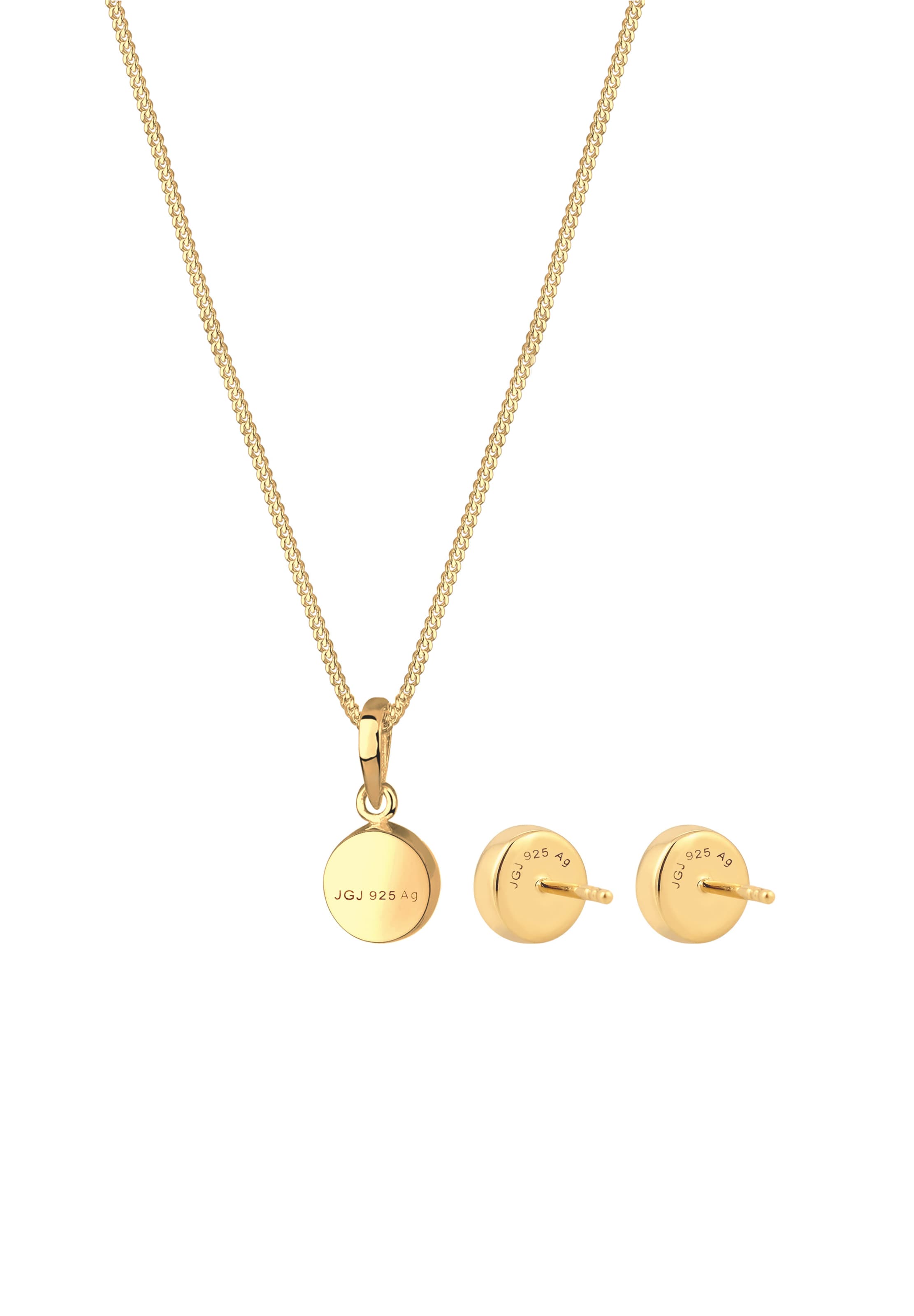 ELLI Jewelry set 'Mondstein' in Gold