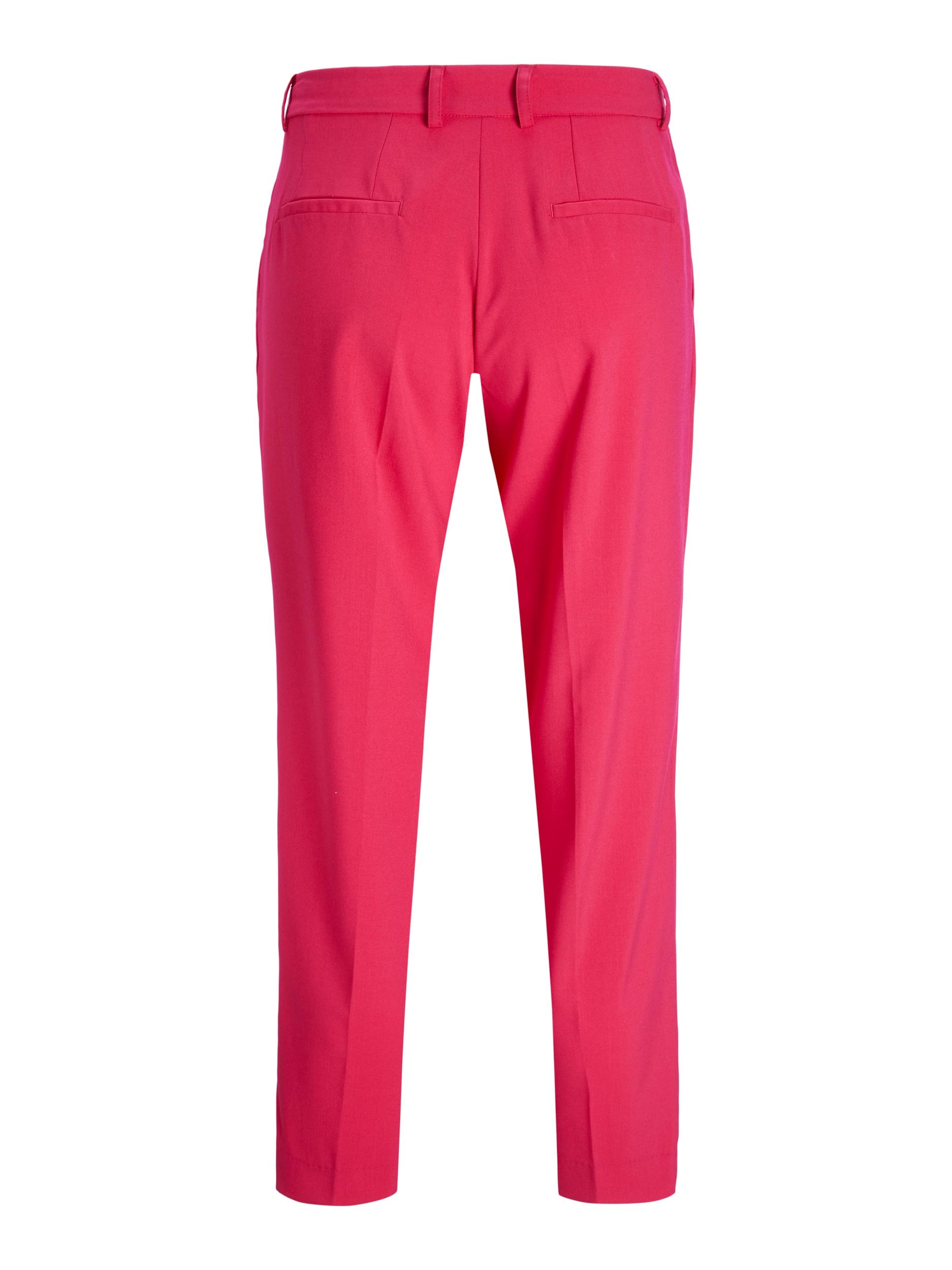 JJXX Regular Pleat-Front Pants 'Chloe' in Red