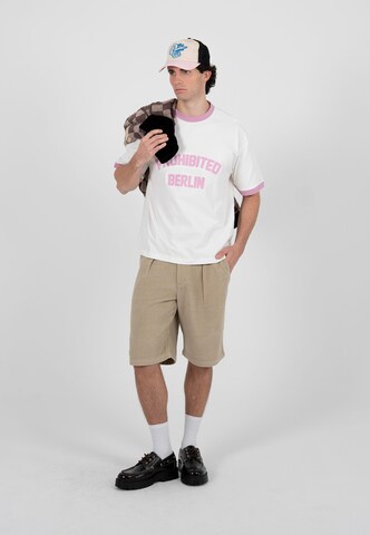 Prohibited Loose fit Pleat-front trousers 'Podium' in Beige