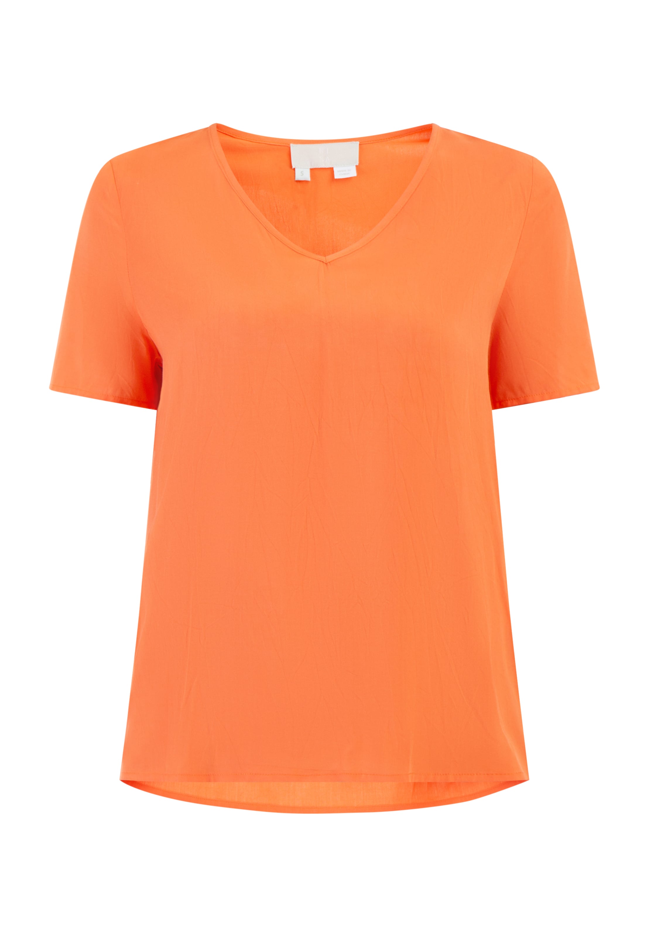 RISA Bluse in Orange: Vorderseite
