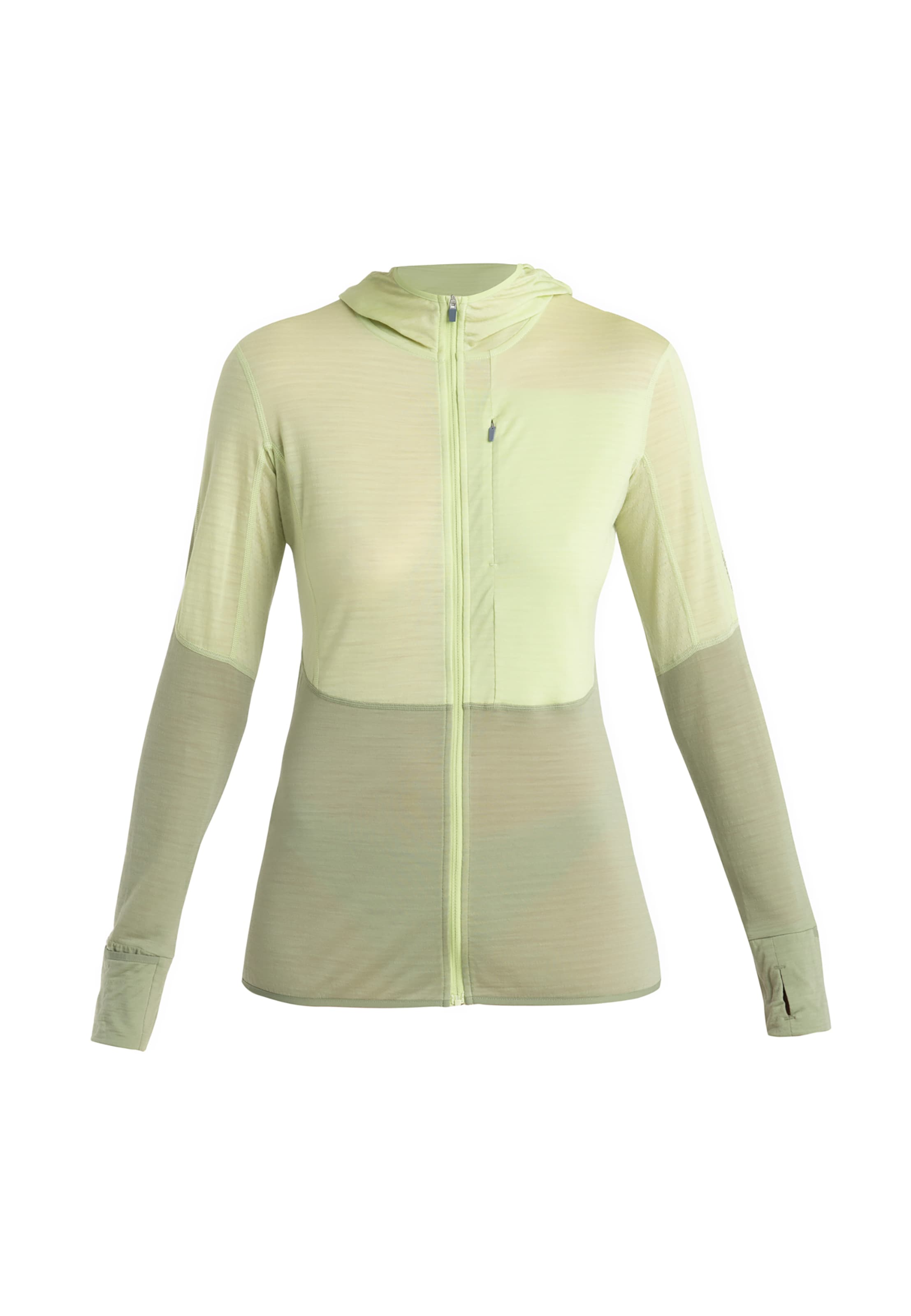ICEBREAKERSportska sweater majica 'Realfleece Descender' - zelena boja: prednji dio