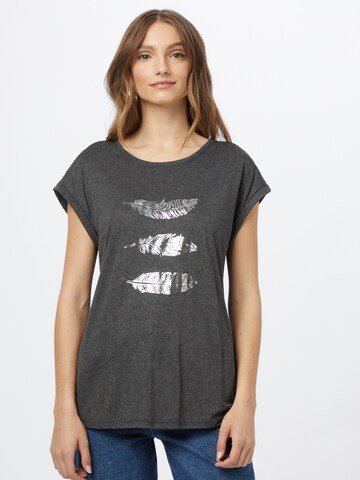 T-shirt 'Antoinetta' ABOUT YOU en gris : devant