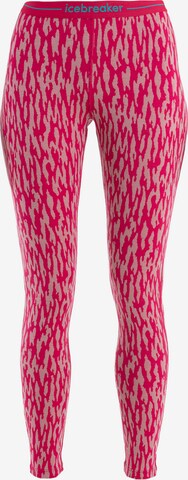 ICEBREAKER Regular Leggings 'Mer 260 Vertex' in Pink: predná strana