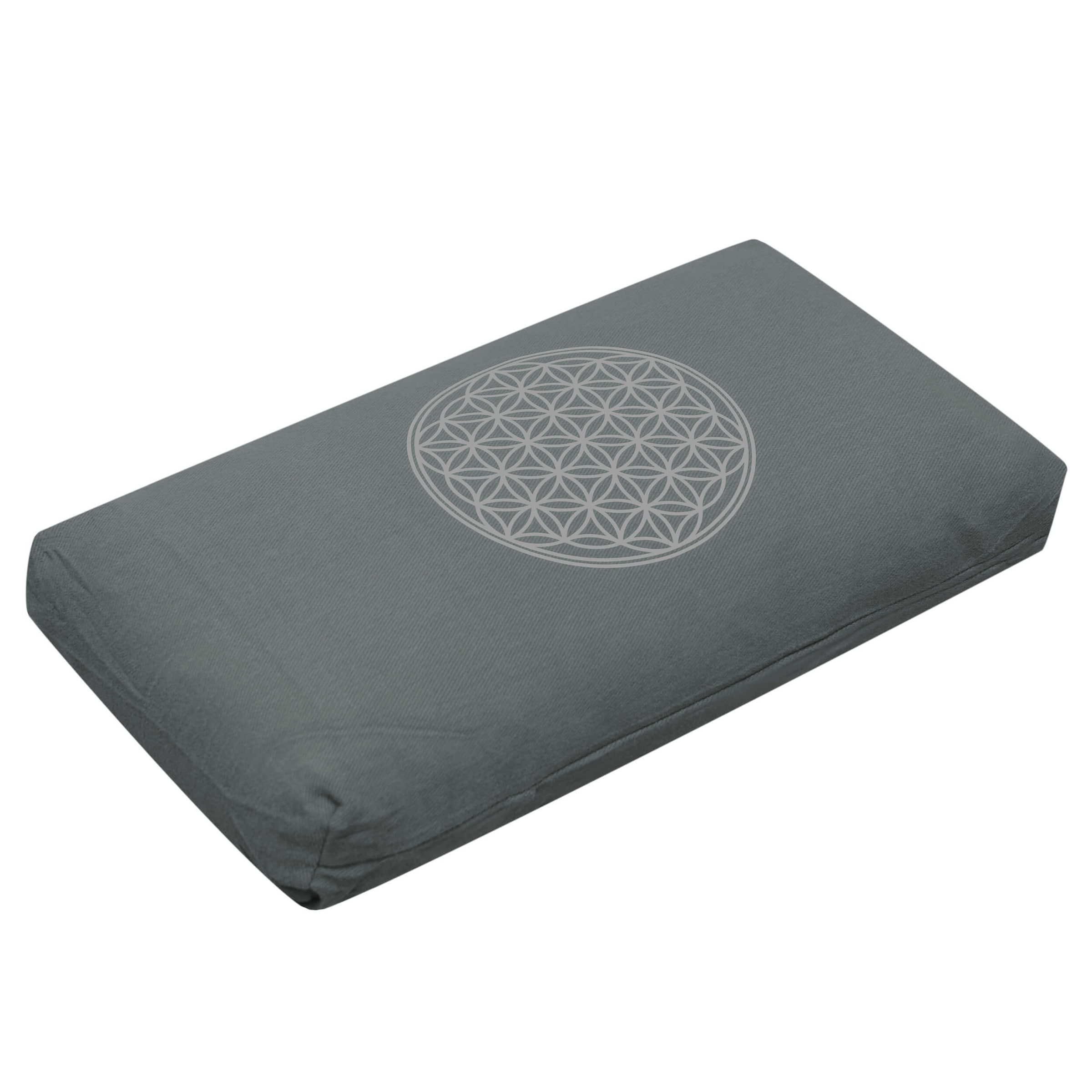 YOGISTAR.COM Pillow in Grey: front