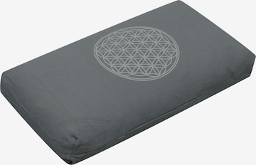 YOGISTAR.COM Kissen in Grau: Vorderseite